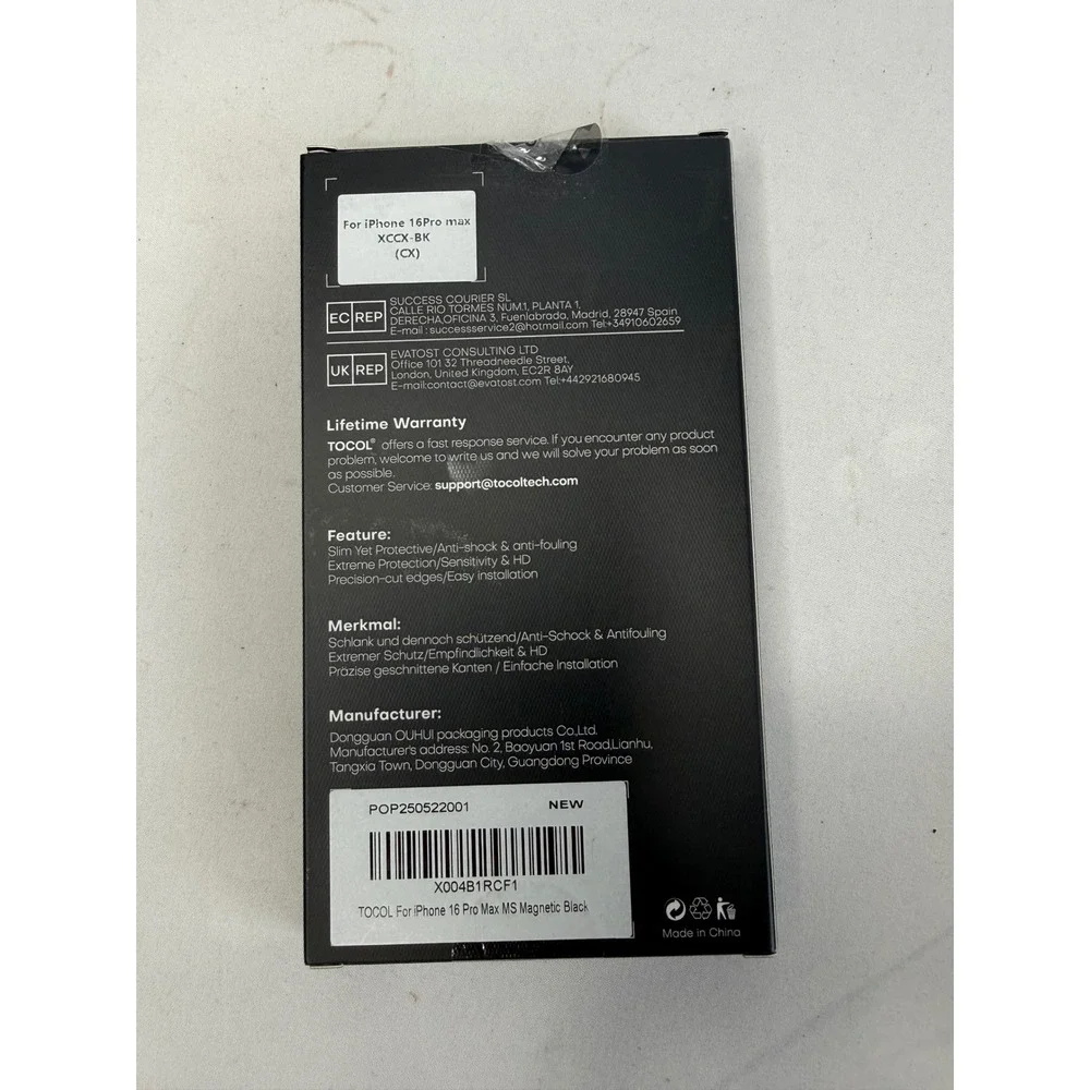 iPhone 16 Pro Max Case MagSafe Matte Black Shockproof